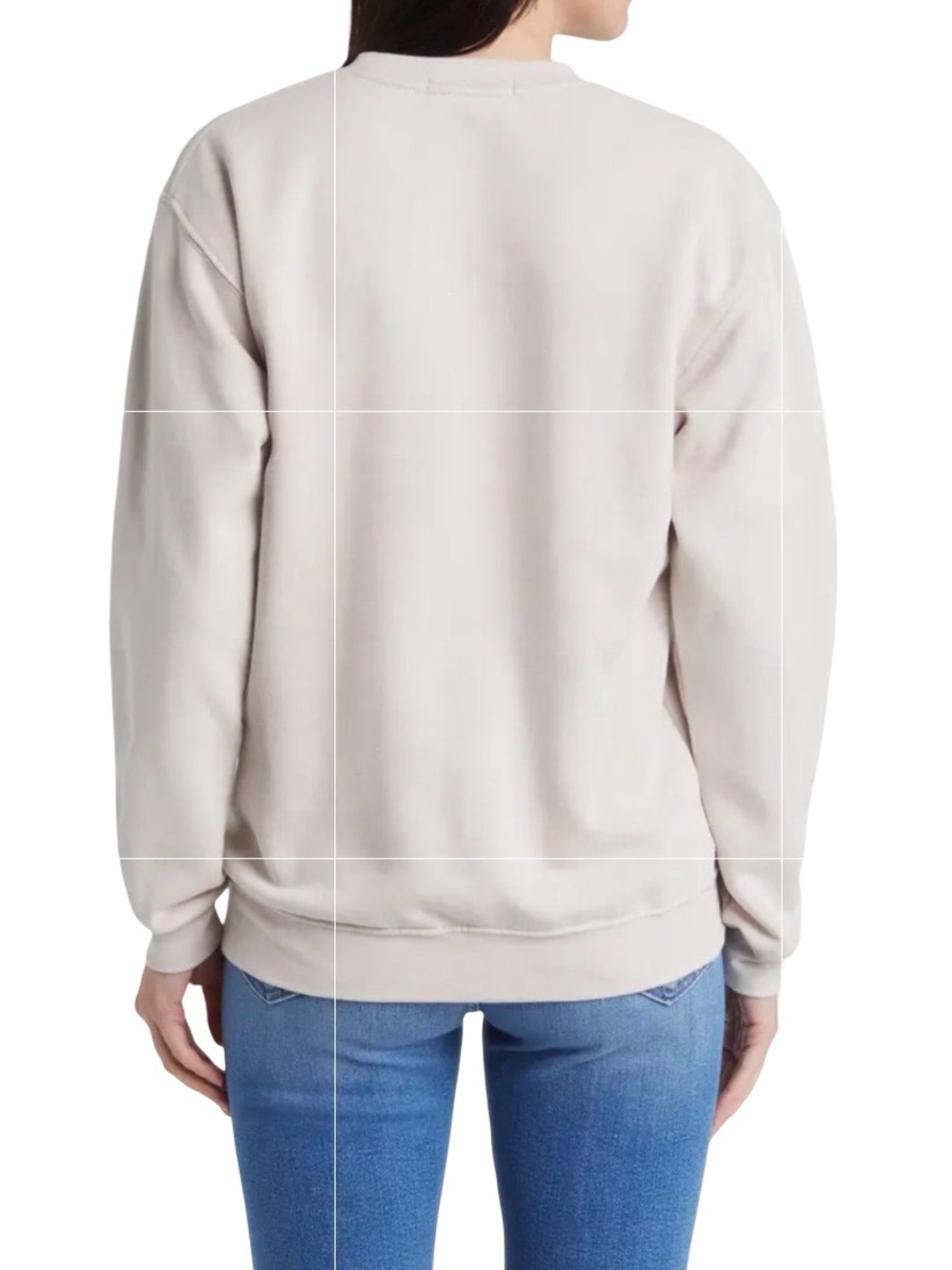 Favorite Daughter Mom of the Year Cotton Sweatshirt - Light Beige Size Medium - Picture 2 of 7